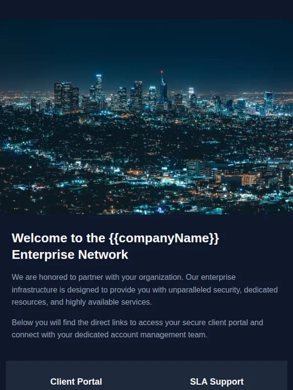 Preview of Corporate Welcome