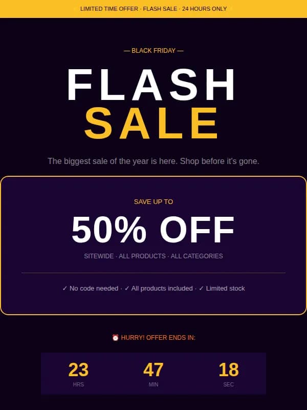 Preview of Flash Sale